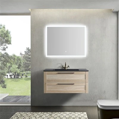 Meşe Tekli Banyo Vanity